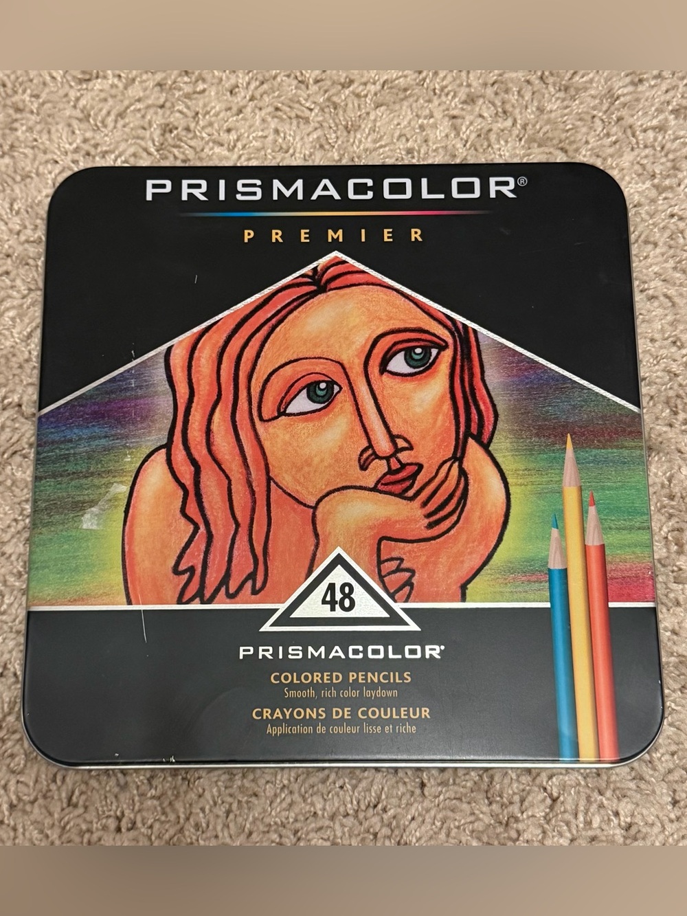 Prismacolor Premier 48 Colored Pencil Tin - Black
